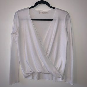 Urban Outfitters wrap front long sleeve shirt